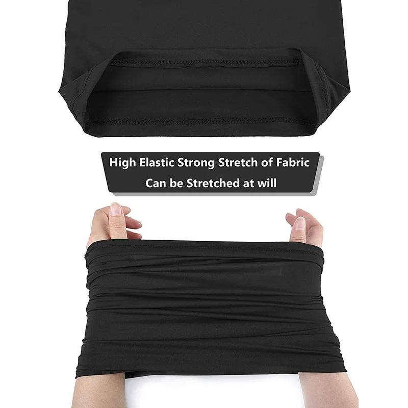 

Summer UV Protection Neck Gaiter Scarf Balaclava Breathable Face Cover Scarf (Black, 8)