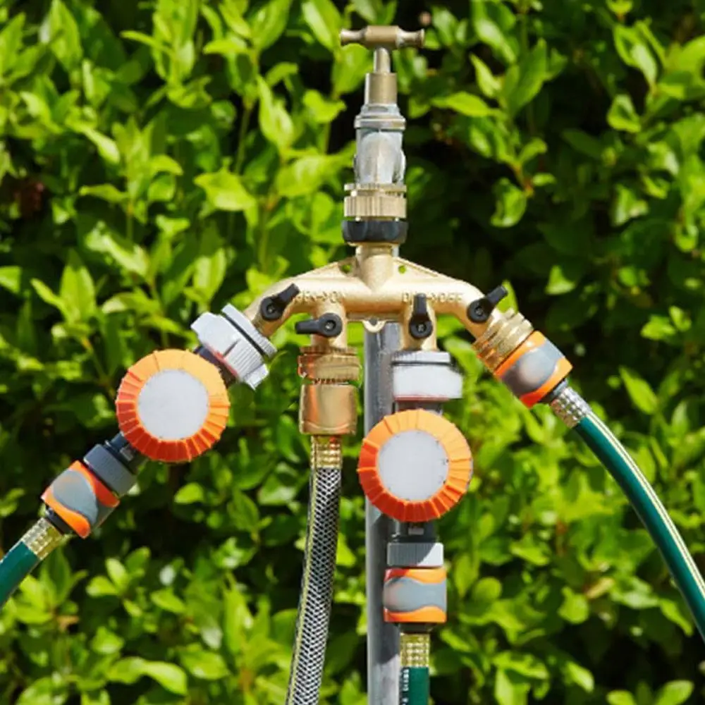 Разветвитель для садового шланга EU/US 4-ходовые соединители водопроводного