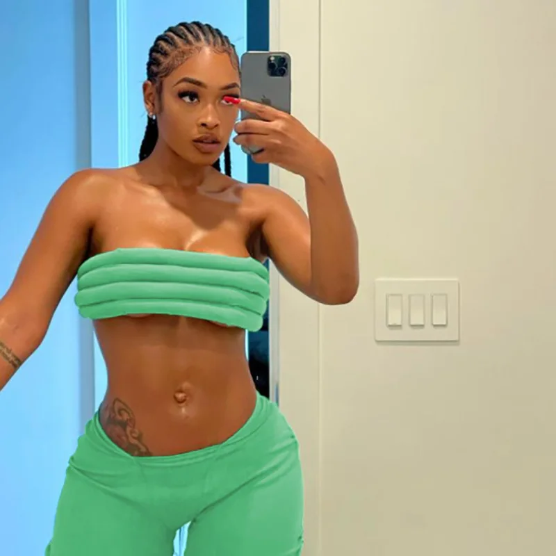 

Summer New Fashion Sleeveless Solid Color One Shoulder Sexy Camis Personalized Vest For Women Nightclub Laides Slim Clothes