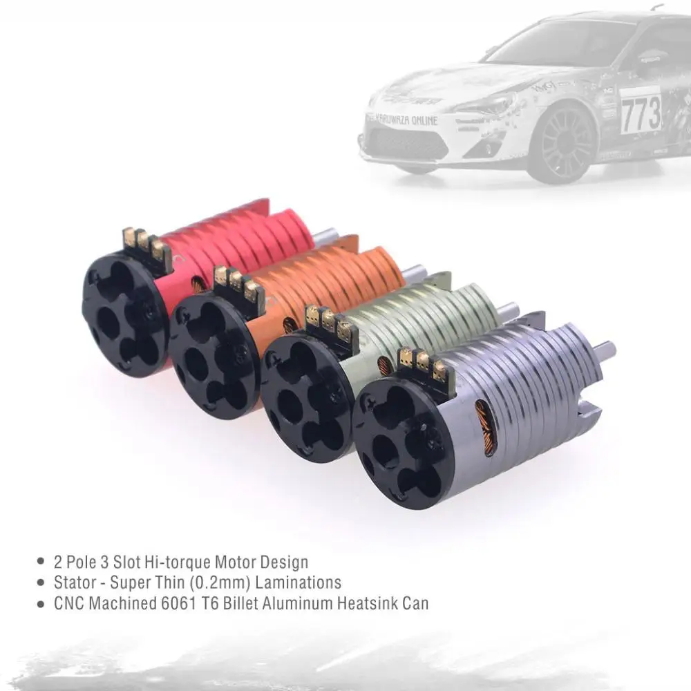 Мотор с 18A ESC для Kyosho Mr03 Atomic DRZ 1/24 1/28 RC Car Rocket MINI 1/32 2500KV 3500KV 5500KV 7500KV 9500KV|Детали и