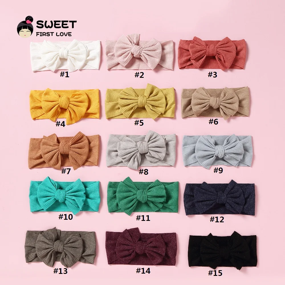 

Baby Girl Nylon Headbands Newborn Infant Toddler Hairbands and Bows Child Hair Accessories