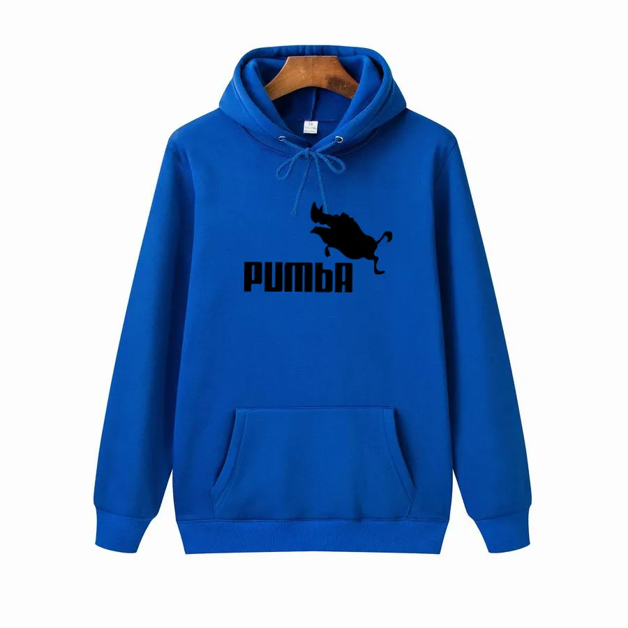 

2021 Autumn New Arrival Pumba Black Hooded Sweatshirt with Hoodies Men Brand in Mens Hoodies and Sweatshirts Male Hooded