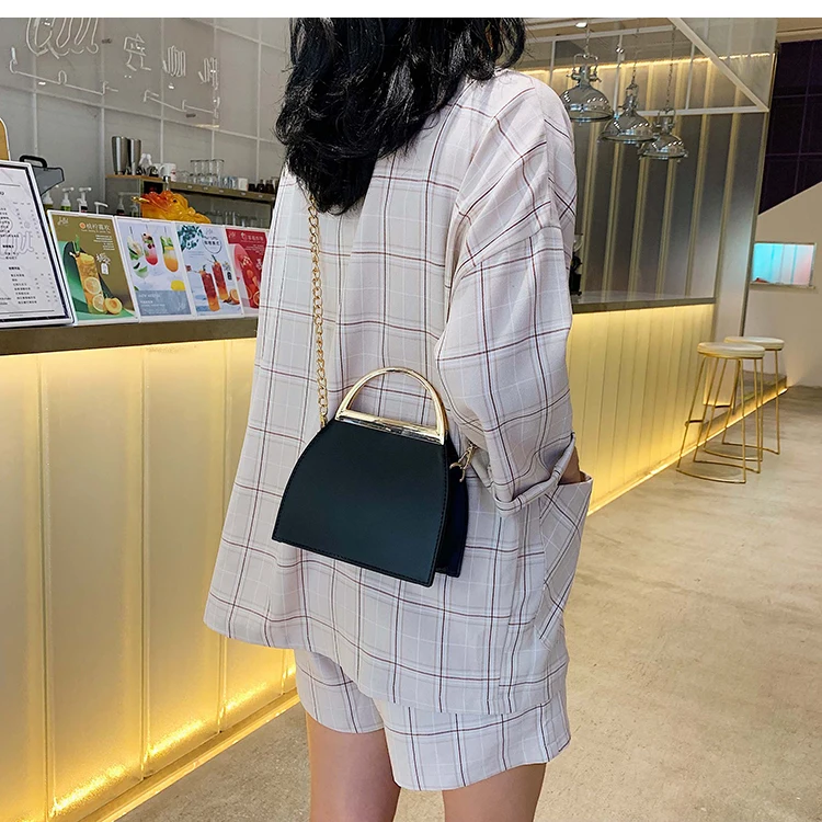 

women bag 2020 new PU Flap Single Solid Hasp Chains Shoulder Bags purses and handbags sublimation blanks Korean ladylike bag