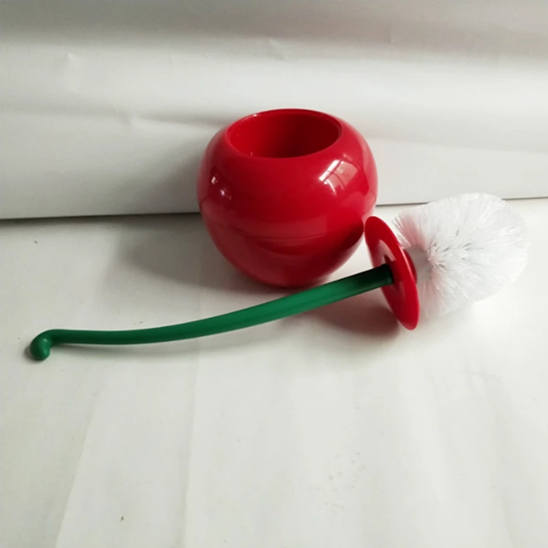 

Hot YO-Creative Lovely Cherry Shape Clean Tool Toilet Bathroom Toilet Brush Cleaning Toilet Brush Bathroom Supply Tool Ran Sh