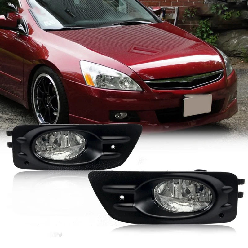 

Driving Fog Lights Lamps with H11 12V 55W Halogen Bulbs & Switch and Wiring Kit for Honda Accord Sedan 4 Door 2006 2007