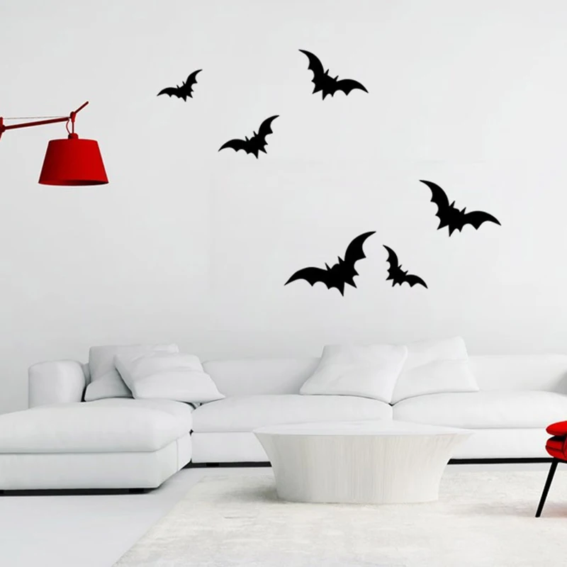 Настенный стикер с привидениями для хеллоуина ведьмы летучей мыши декоративный