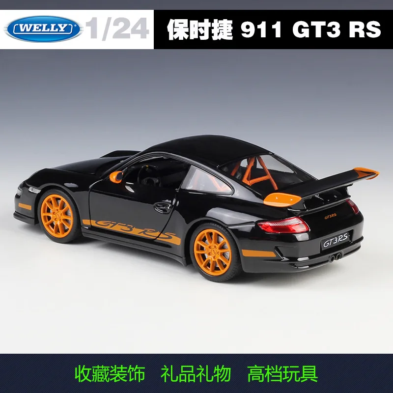 Модель автомобиля Welly 1:24 Porsche GT3 RS 997 из сплава игрушечные транспортные средства с