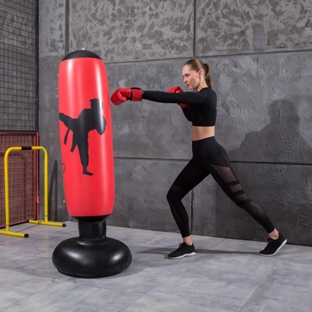 

Punching Bag Inflatable Boxing Bag Training Pressure Relief Exercise Water Base Standing Sandbag Body Building Equipment