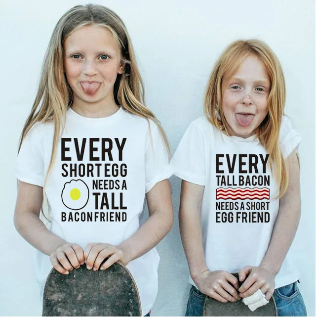 Каждый высокие бекон и коротким рукавом яйцо нужно каждой Другое Детская рубашка