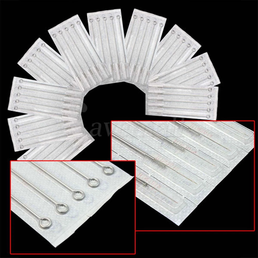 50Pcs 3RL/5RL/7RL Sterilized Stainless Steel Tattoo Machine Disposable Needles | Красота и здоровье