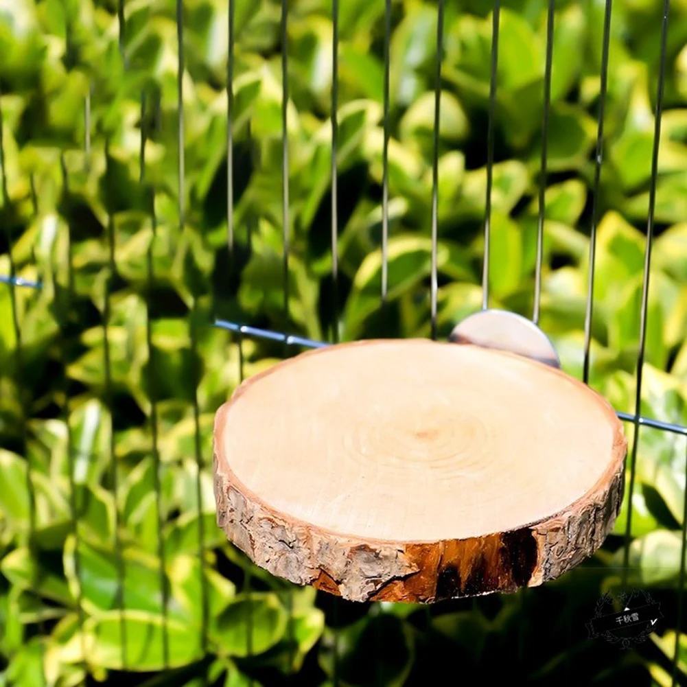 

Standing Stick Pet Hang Accessory Round Wooden Biting Small Parrot Bird Platform Parrot Bird Stand Platform Pet Bird