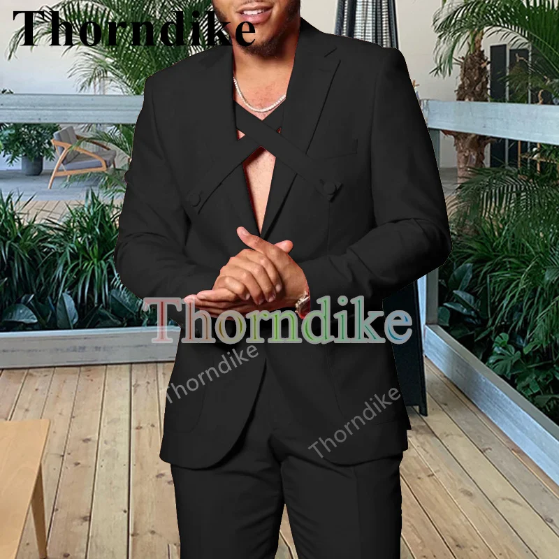Thorndike новый свадебный костюм жениха хаки однобортный Повседневный стильный