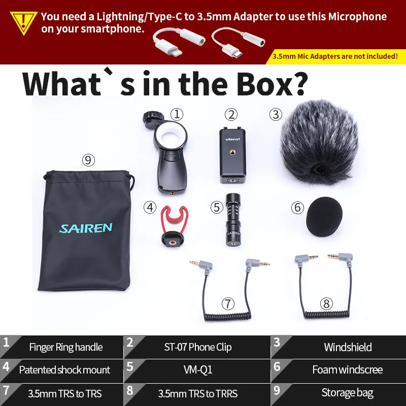 Смартфон Vlog Setup Handle Grip регулируемое крепление для телефона с холодным башмаком