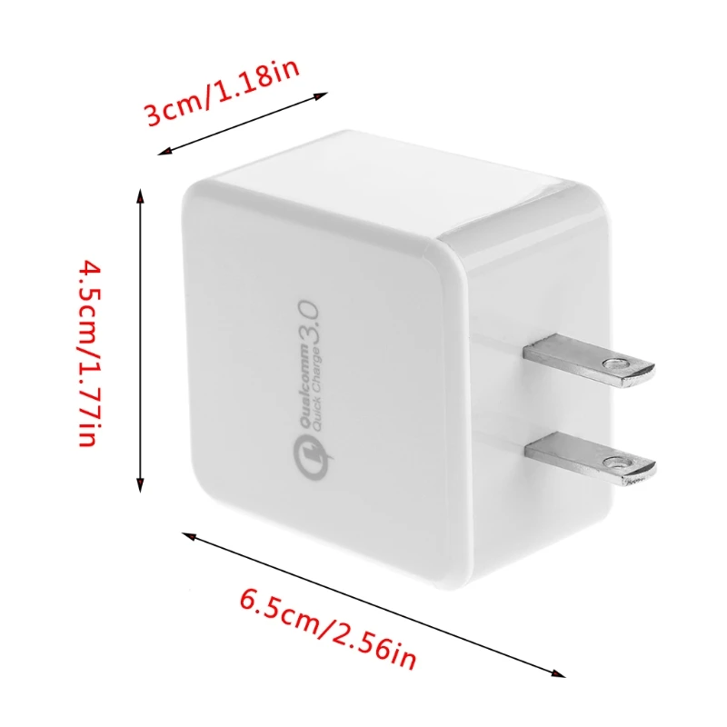Сетевое зарядное устройство с одним usb хаб 5 В/9 В/12 В быстрая зарядка QC 3 0 вилка