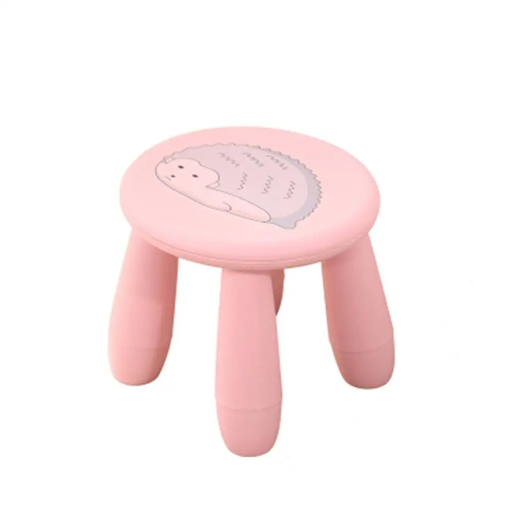 pink Креативные милые Мультяшные табуреты детский табурет портативный пластиковый табурет стул скамья съемный табурет для дома на открытом воздухе путешествия - Цвет: pink