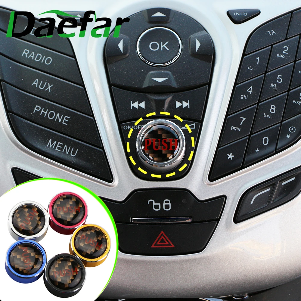 Автомобильные Чехлы алюминиевая ручка управления звуком накладка наклейка на