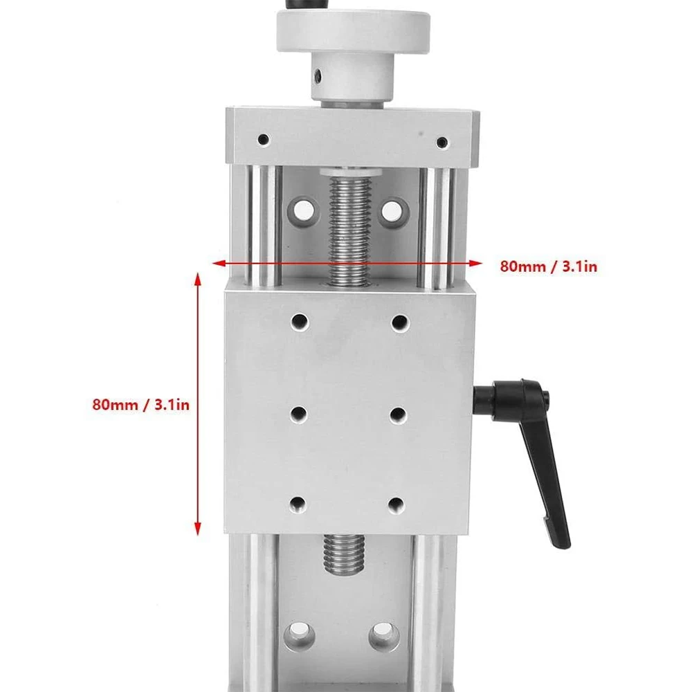 

KA80 50/100mm Sliding Table Linear Rail Stage Aluminum Alloy Manual Stage Linear Guide Cross CNC 3D Prints Parts