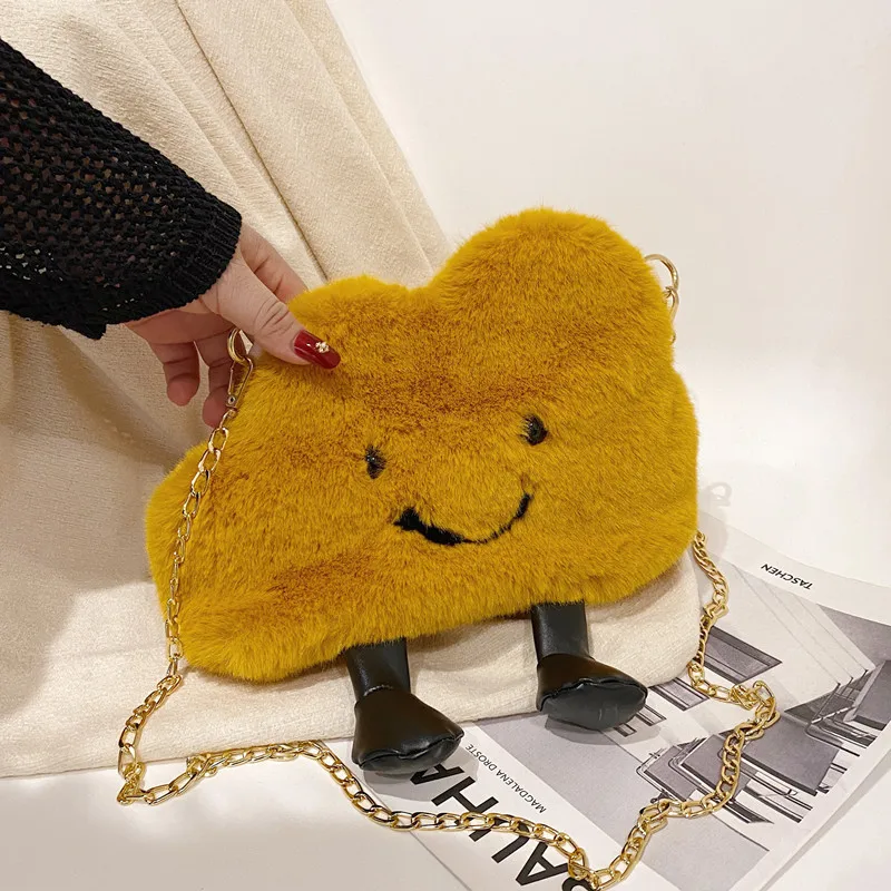 Новинка 2020 9 цветов индивидуальная милая плюшевая сумка в форме облака женская