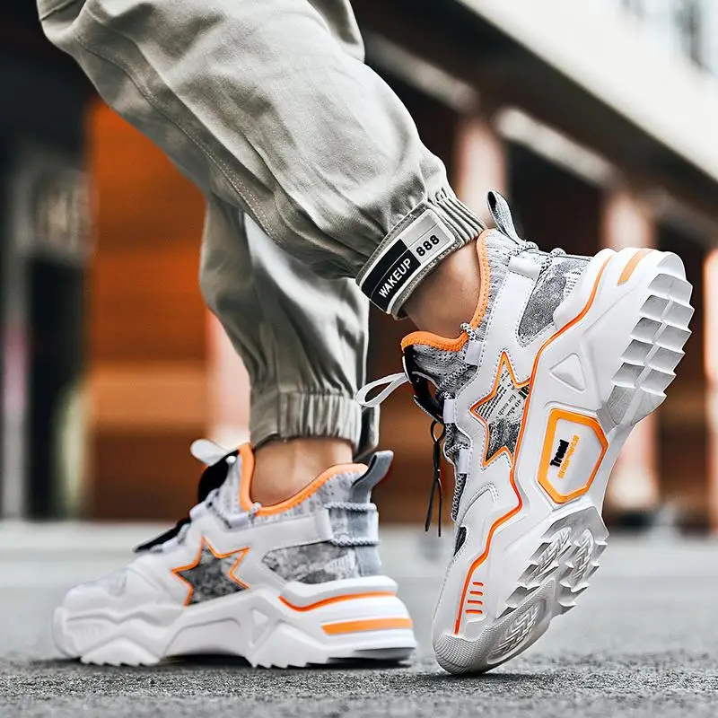 

Explosion INS Daddy Shoes Lightweight Running Shoes Sports Casual Tide Shoes Men Wild Comfortable Height Increasing Tide Shoes