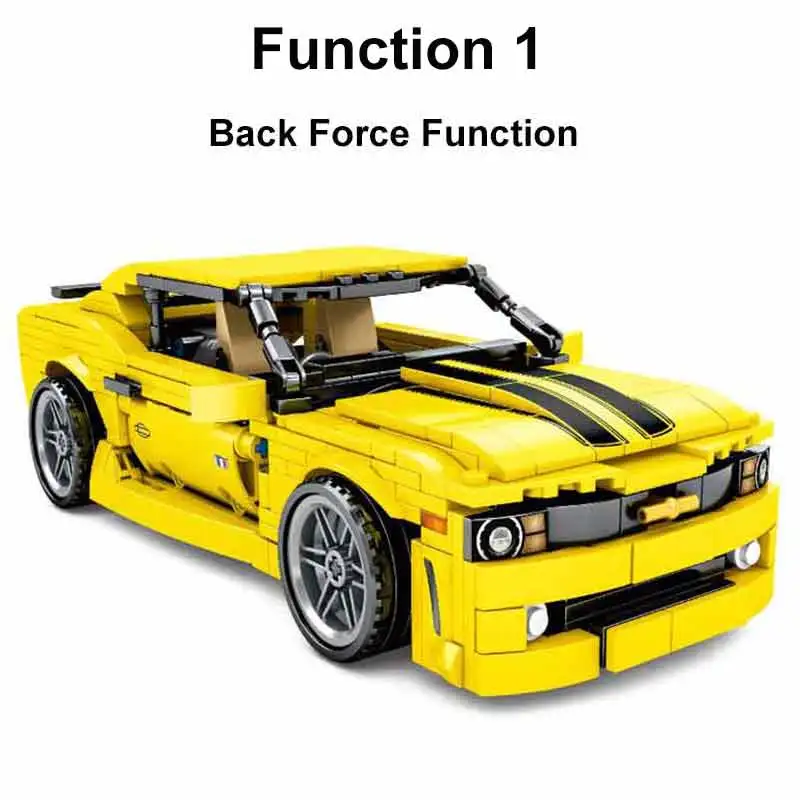 Вытяните назад автомобиль строительный блок Sembo Совместимость Legoingly
