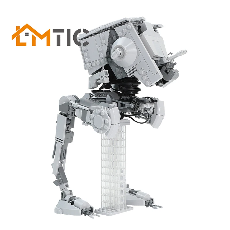

MOC Star Series Movie Articulated SW AT-ST (Chicken Walker) Building Blocks Diy Toys Bricks Educational Christmas Gift For Kids