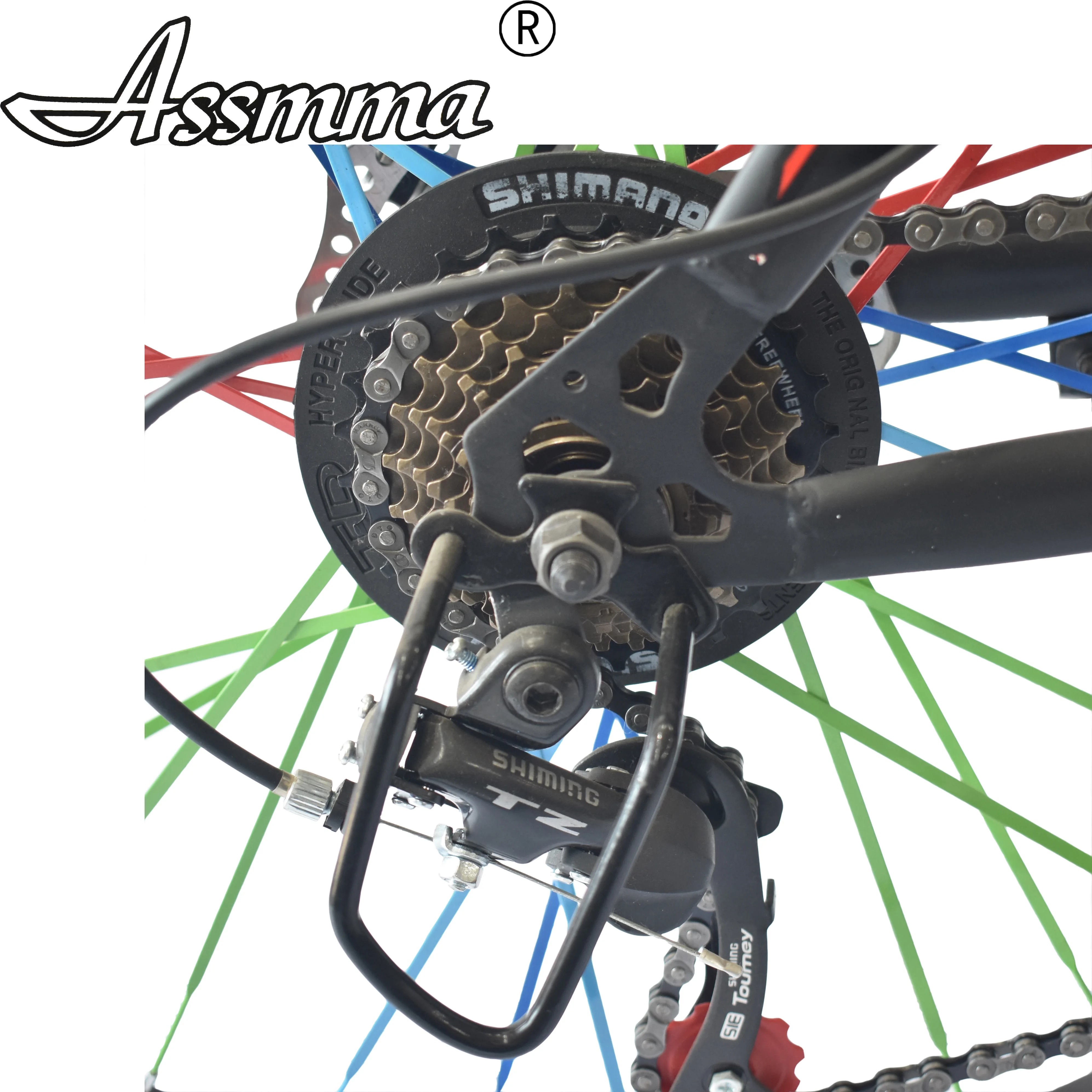 21 скоростной цветной плоский спиц из высокоуглеродистой стали Рама для горного