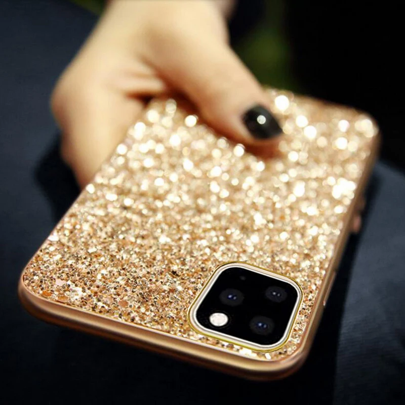 Роскошный Шикарный чехол со стразами и блестками для iPhone 11 Pro 6 6s 7 8 Plus, чехол для iPhone X Xr Xs Max, Модный мягкий силиконовый чехол, Fundas