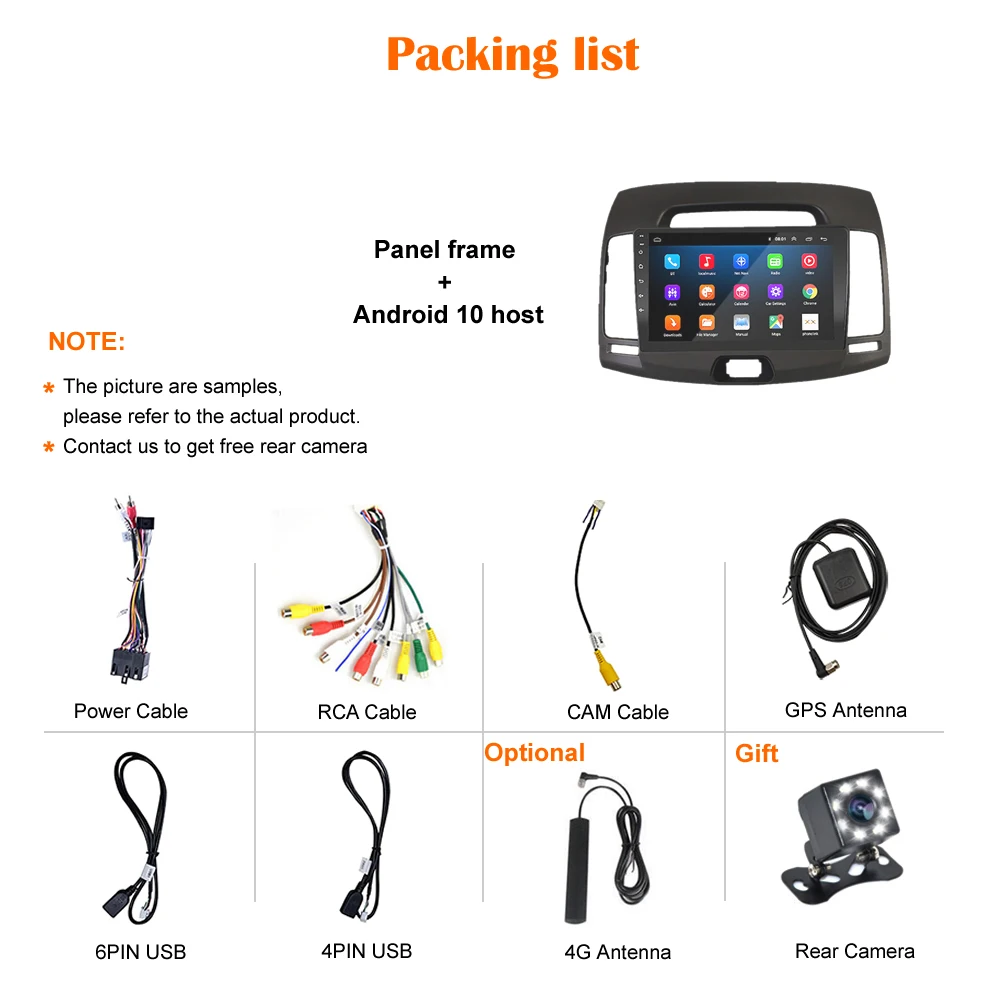 

9"Android10 for Hyundai Elantra 2006-2010 B RDS Car Navigation for DSP CarPlay Car Radio Multimedia Video Player Auto Stereo GPS