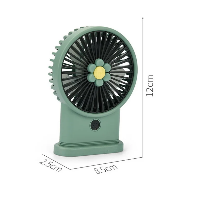 Миниатюрный ручной вентилятор с USB-зарядкой персональный 3 скоростями