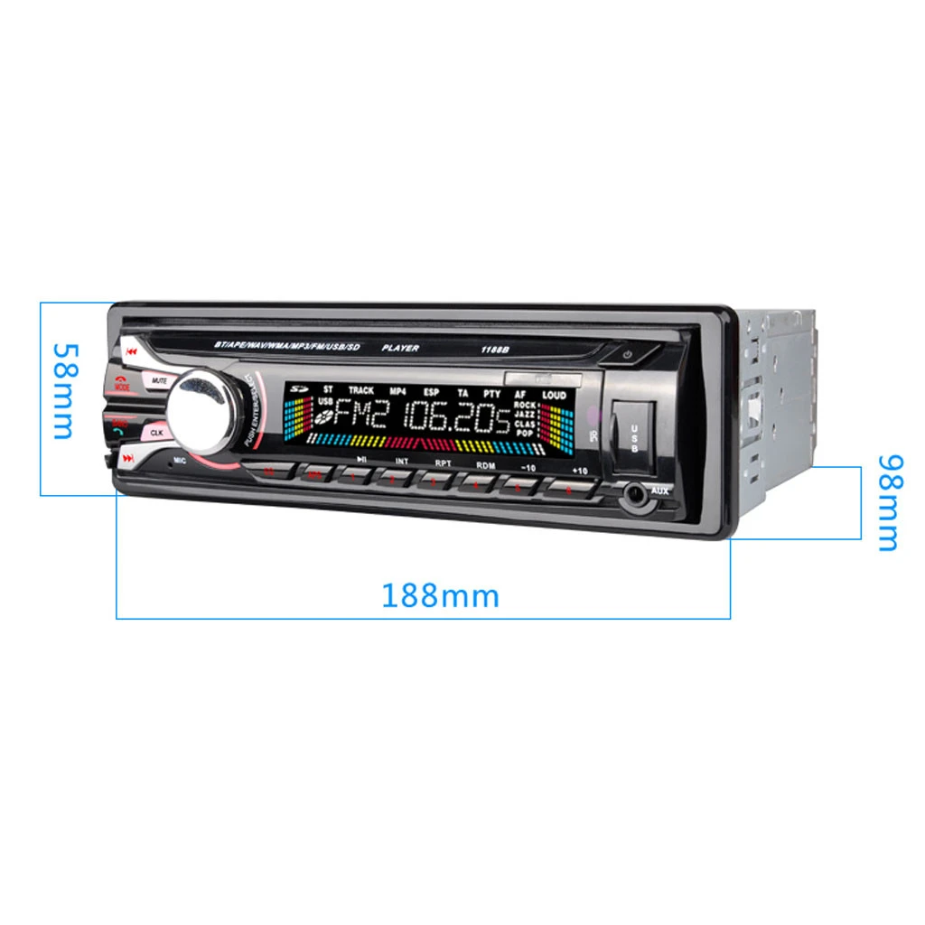 Автомобильный Стайлинг 12V Модернизированный bluetooth MP3-плеер Радио Стерео головное