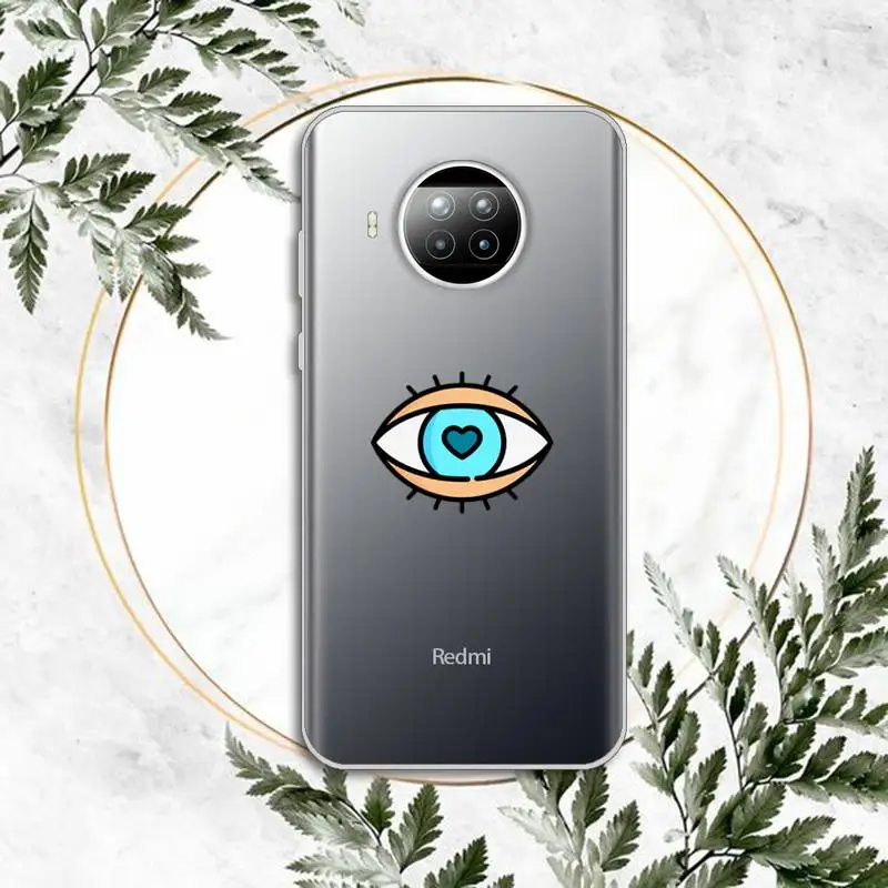 

Evil Eye Third Eye Phone Case Transparent for Xiaomi Redmi note 10 t 8 9 pro lite 11