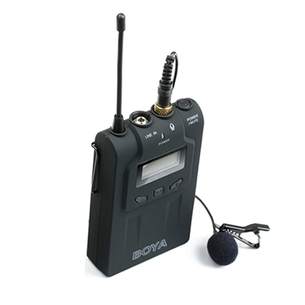 BOYA BY WM6T беспроводной Lav микрофон передатчик Комплект UHF CH48 100m бодипак
