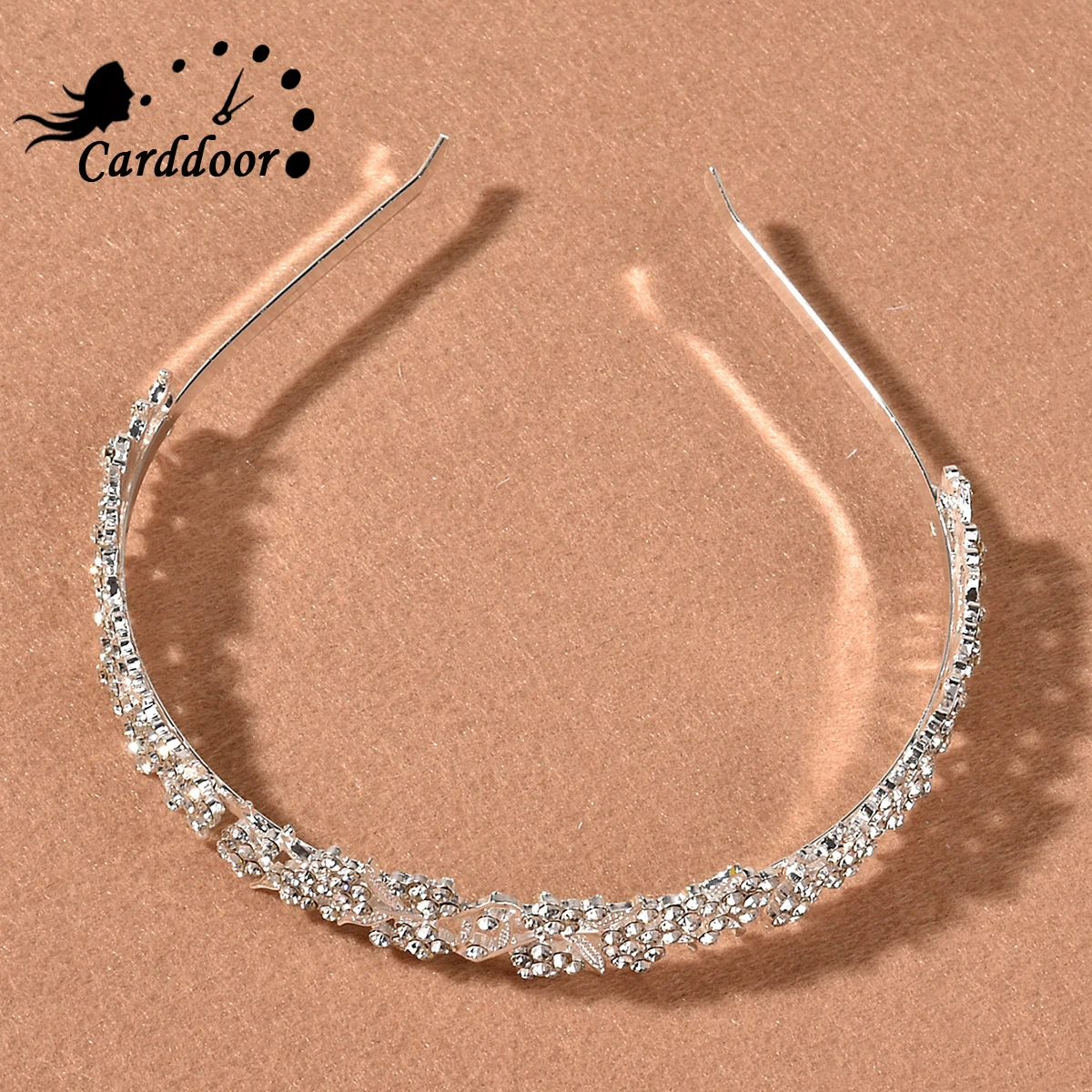 Carddoor популярные высокого класса свадебные Головные уборы новый ободок корона Головные уборы сплав Свадебная лист повязка на голову в виде короны с цветами, ювелирное изделие, подарок