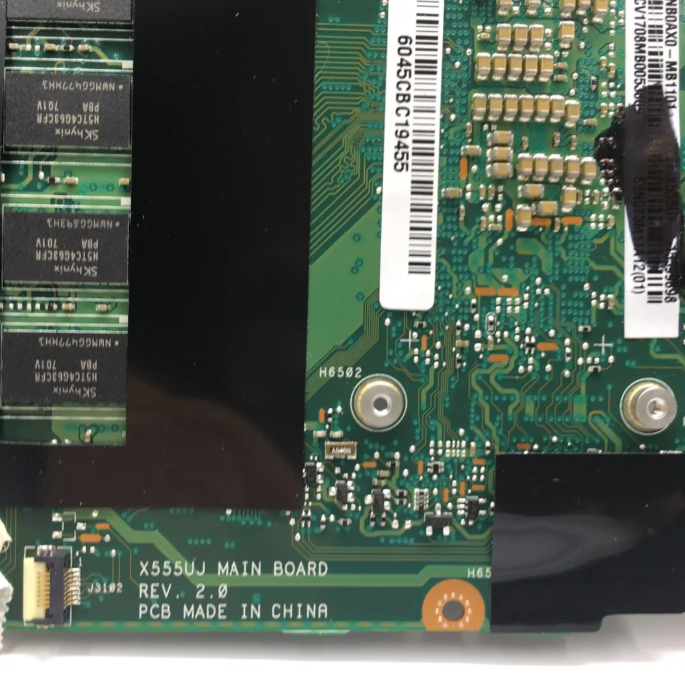 KEFU X555UJ материнская плата для ASUS X555UF F555U X555UB X555UQ I5-6200U 4G RAM ноутбука cpu tetsted work 100% |