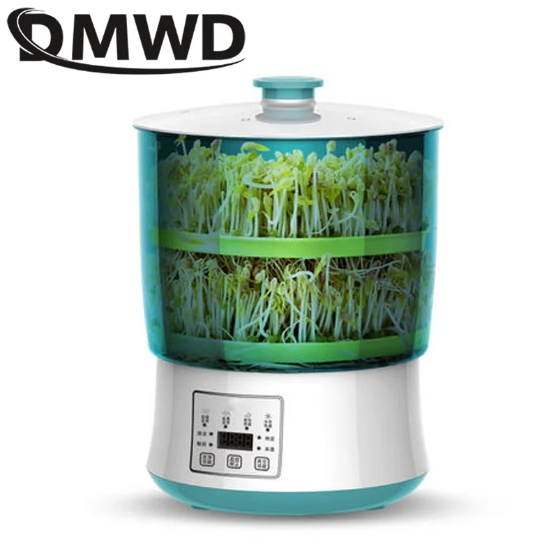 Electric Intelligence Bean Sprouts Maker Yogurt machine Natto Rice wine Green Seed Vegetable Seedling Growth Bucket 2/3 Layers | Бытовая