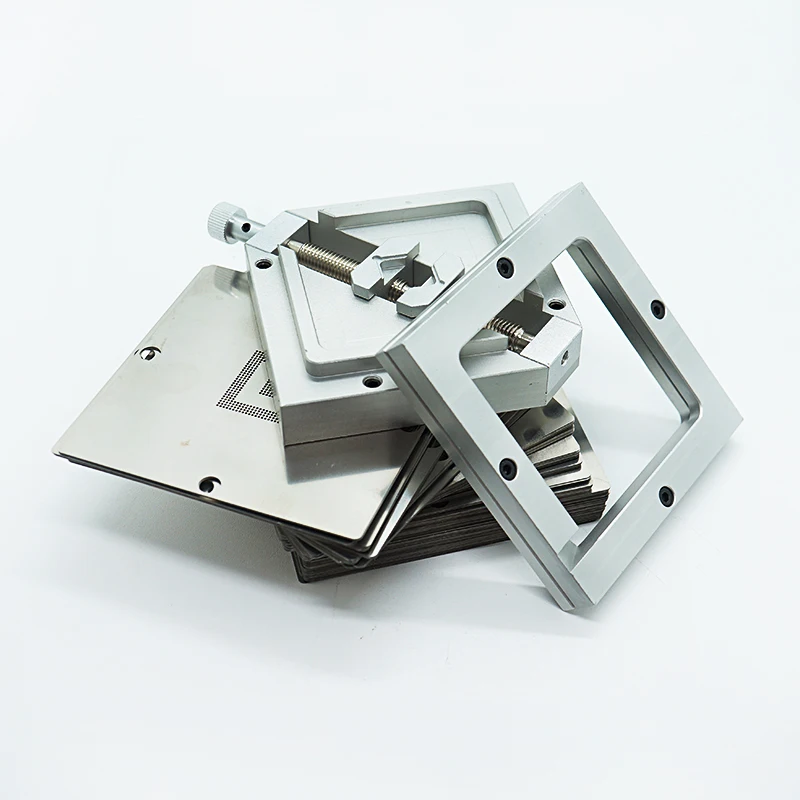 

bga reballing station HT-90 silver with notebook steel mesh 170 pieces set 90MM