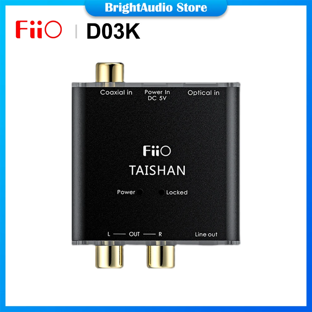 Цифровой аудиодекодер FiiO D03K коаксиальный Оптический USB-вход 192 кГц/24 бит DAC