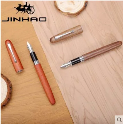 Горячая Jinhao перьевая ручка деревянный Размеры F/м мокрый/проектировщик/фуде перо