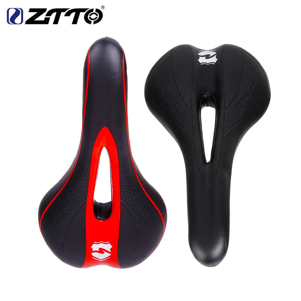 ZTTO mountain bike cushion hollow saddle ergonomic black red city road bicycle seat riding equipment | Спорт и развлечения