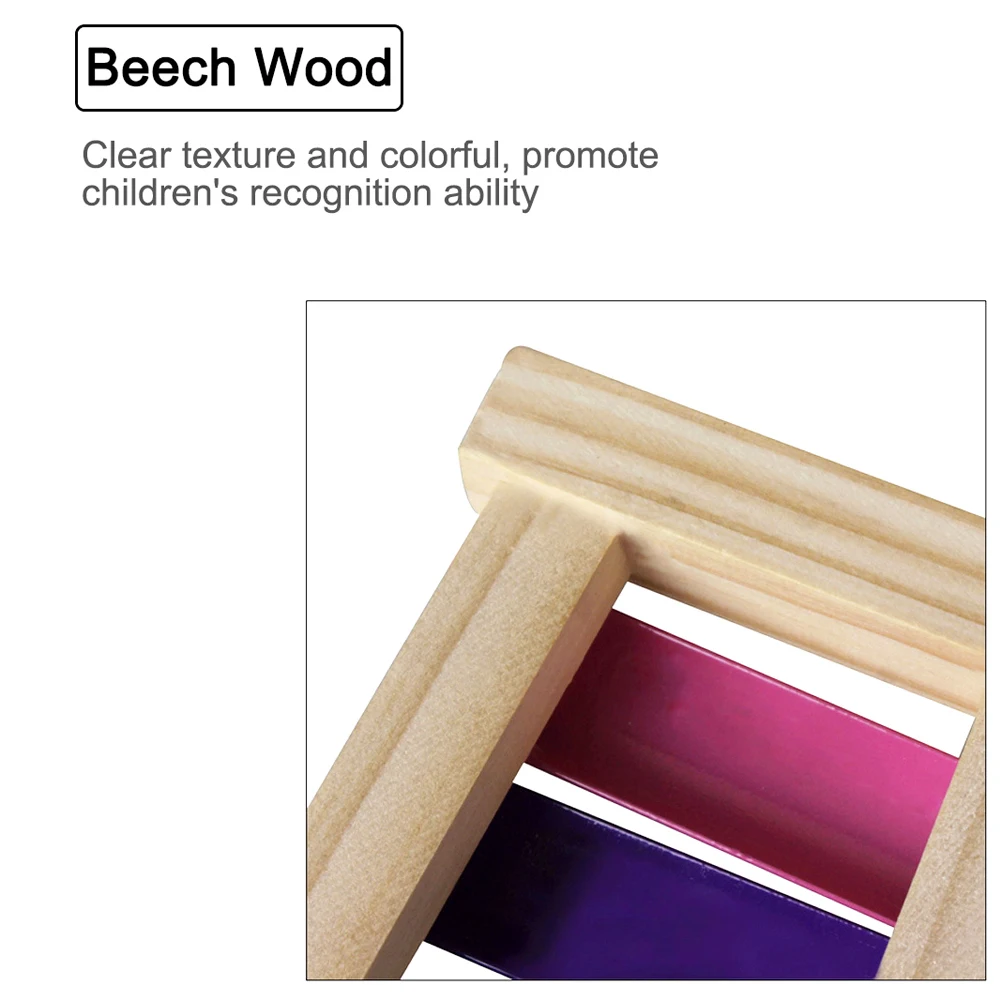 8 Примечание ручной кран Ксилофоны красочные колокольчики с деревянные молотки