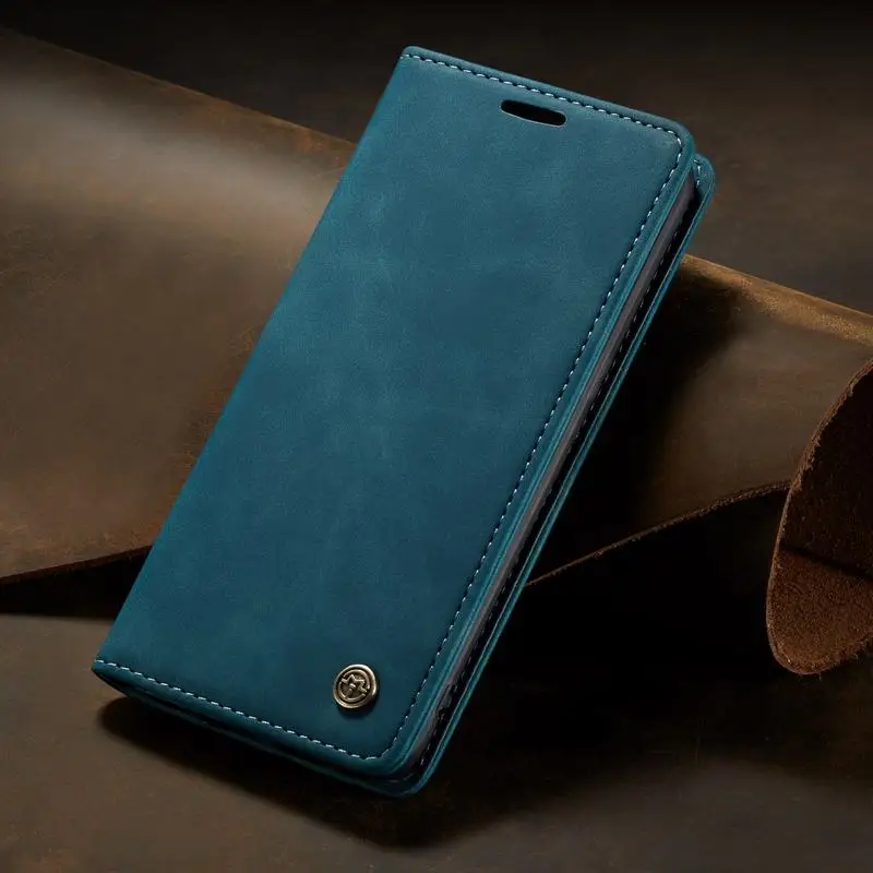 Роскошный Магнитный флип чехол для Xiaomi Redmi Note 8 Pro чехол-книжка из матовой кожи, чехол книжка для мобильного телефона Redmi Note 8 - Цвет: Green Case