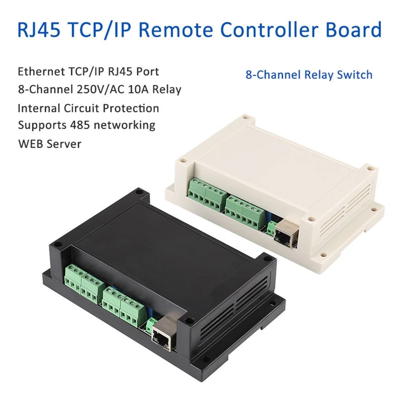 Ethernet Tcp/Ip Rj45 порт пульт дистанционного управления плата 8 каналов РЕЛЕ
