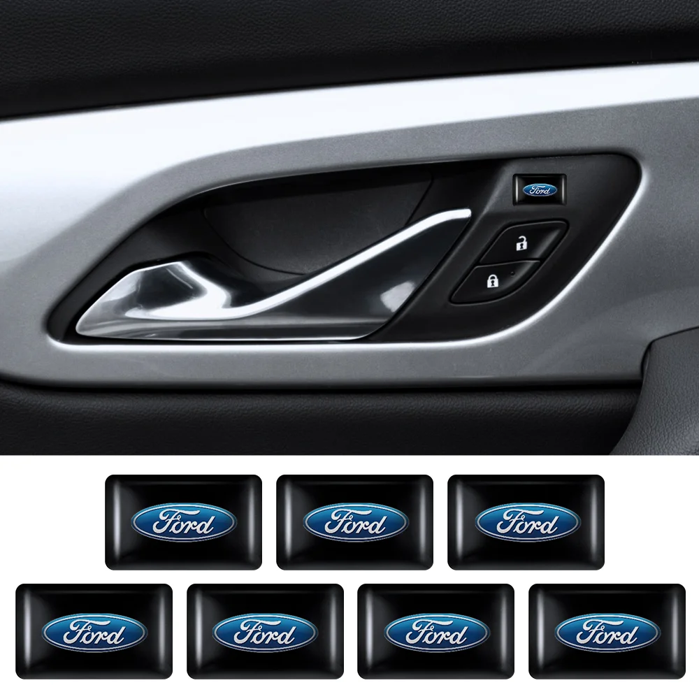 

For Ford Puma Kuga F-150 Escape Kuga Mondeo Ecosport Fiesta Focus]] Emblem Steering Wheel Center Console Body Stickers Decals