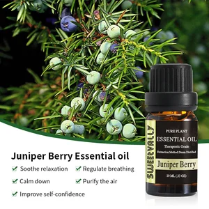 Эфирное масло Juniper Berry, 1 шт., 10 мл, освежающее эфирное масло для диффузора, конфорки, расслабляющий увлажнитель воздуха для снятия стресса