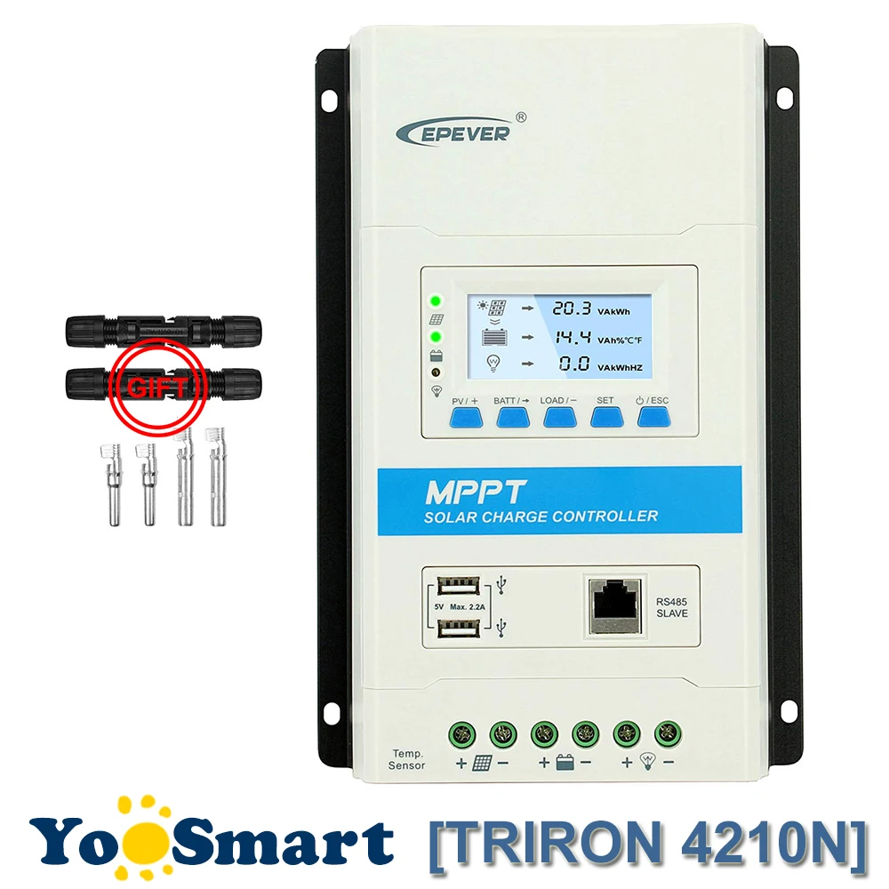 Регулятор солнечной батареи EPever TRIRON 4210N MPPT 40A 12/24 В постоянного тока