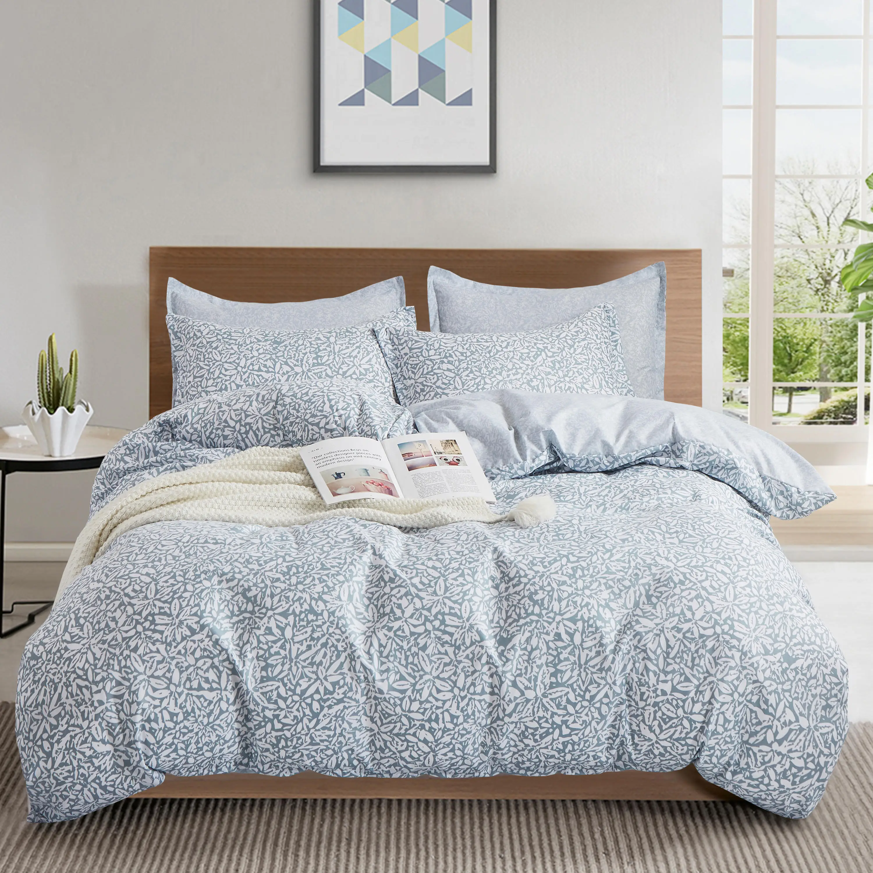 

Pastoral Style Bedding Set Floral Duvet Cover&Pillowcase For Girls Single Twin Queen King Full Soft Bed Set 2/3 Pcs