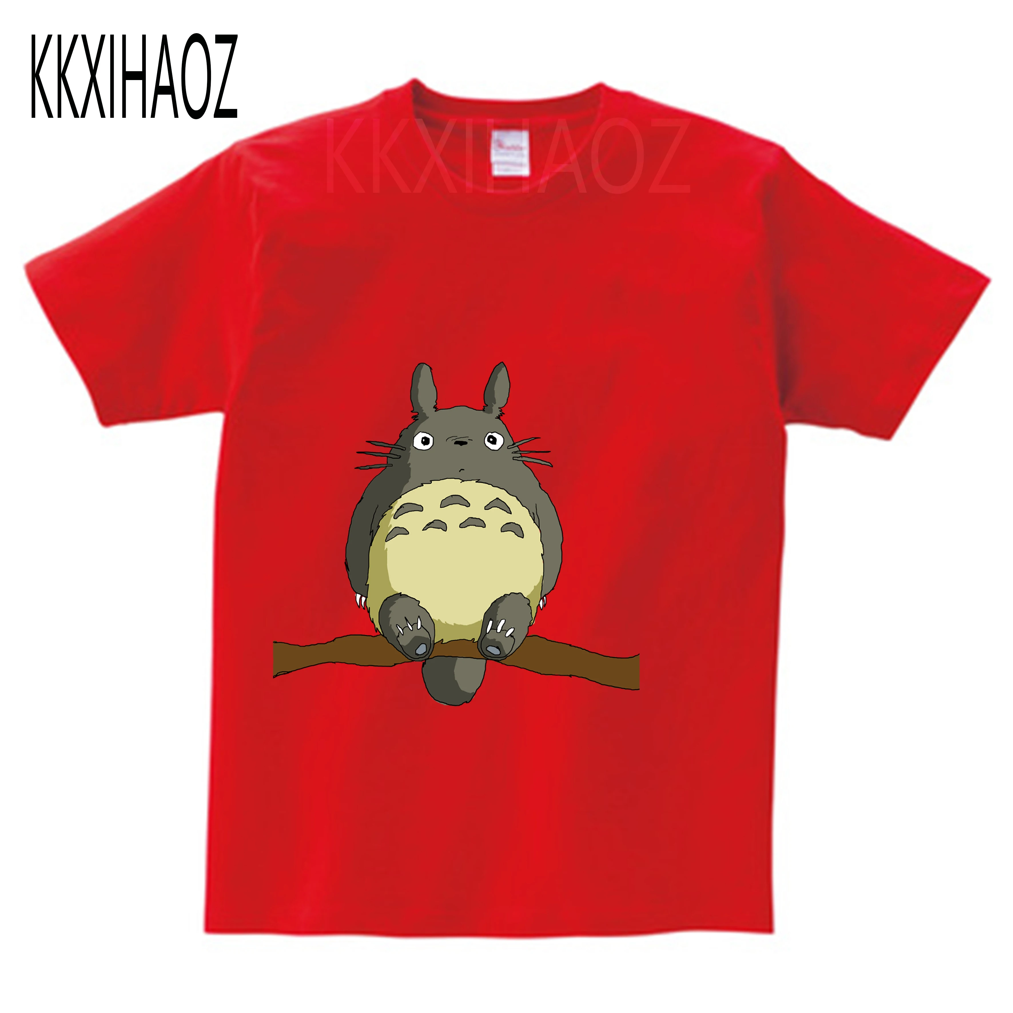 

Boys T Shirt Girls Kids Children Cotton Clothing Short Sleeves Summer Totoro Print Cartoon Tee White Black Red Yellow Blue Tops