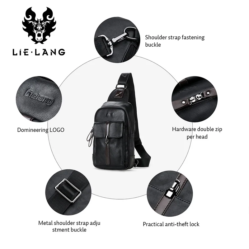 LIELANG новая нагрудная сумка модная повседневная сумка через плечо брендовая многофункциональная Диагональная Сумка мужская сумка сумки