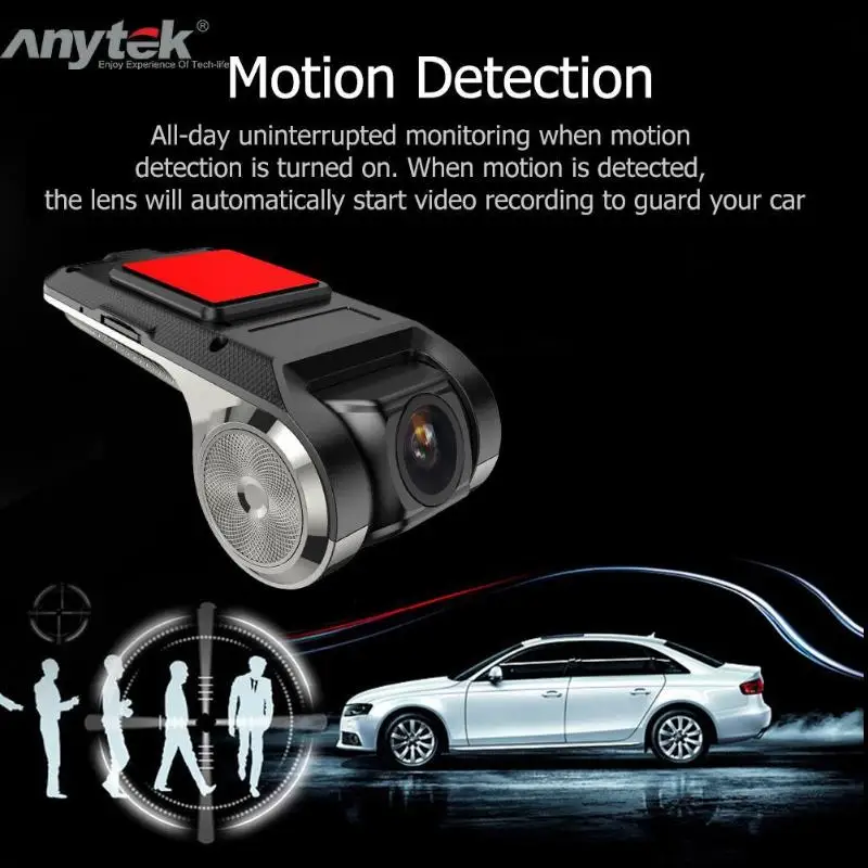 Автомобильный видеорегистратор Anytek X28 видеокамера 1080P FHD 1G DDR WiFi ADAS g-сенсор