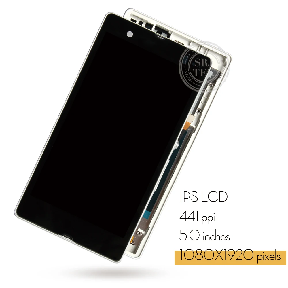 5 &quotЖК дисплей для SONY Xperia Z (Сони Иксперия З) LCD сенсорный экран с рамкой L36H C6603 C6602